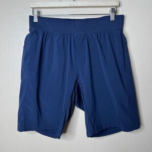 Lululemon T.H.E. Short 9" Men's Large Navy Blue Drawstring Performance Athletic